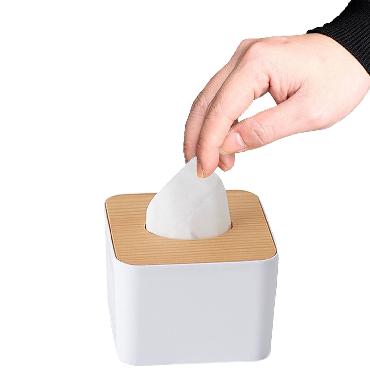 8846 Tissue Box Desktop Stand Bamboo Tissue Cover Box Rectangular Paper Towel Holder Removable Tissue Dispenser for Bathroom Vanity Countertop Bedroom Car Holder Paper Towels Dispenser (1 Pc ) 8846 Tissue Box Desktop Stand Bamboo Tissue Cover Box Rectangular Paper Towel Holder Removable Tissue Dispenser for Bathroom Vanity Countertop Bedroom Car Holder Paper Towels Dispenser (1 Pc )